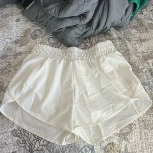 Women's White Athletic Shorts